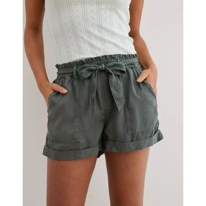 Aerie High Waisted Paper-bag Shorts